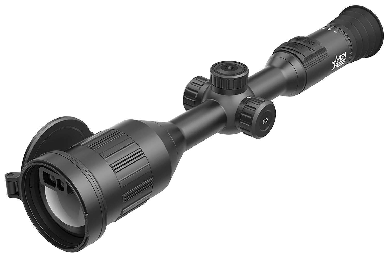 AGM Global Vision ADDE60-1280-2 Adder V2  Thermal Black 4-24x60mm Multiple Reticle, 1280×1024, 25Hz, 12 Microns Resolution, Features Laser Rangefinder
