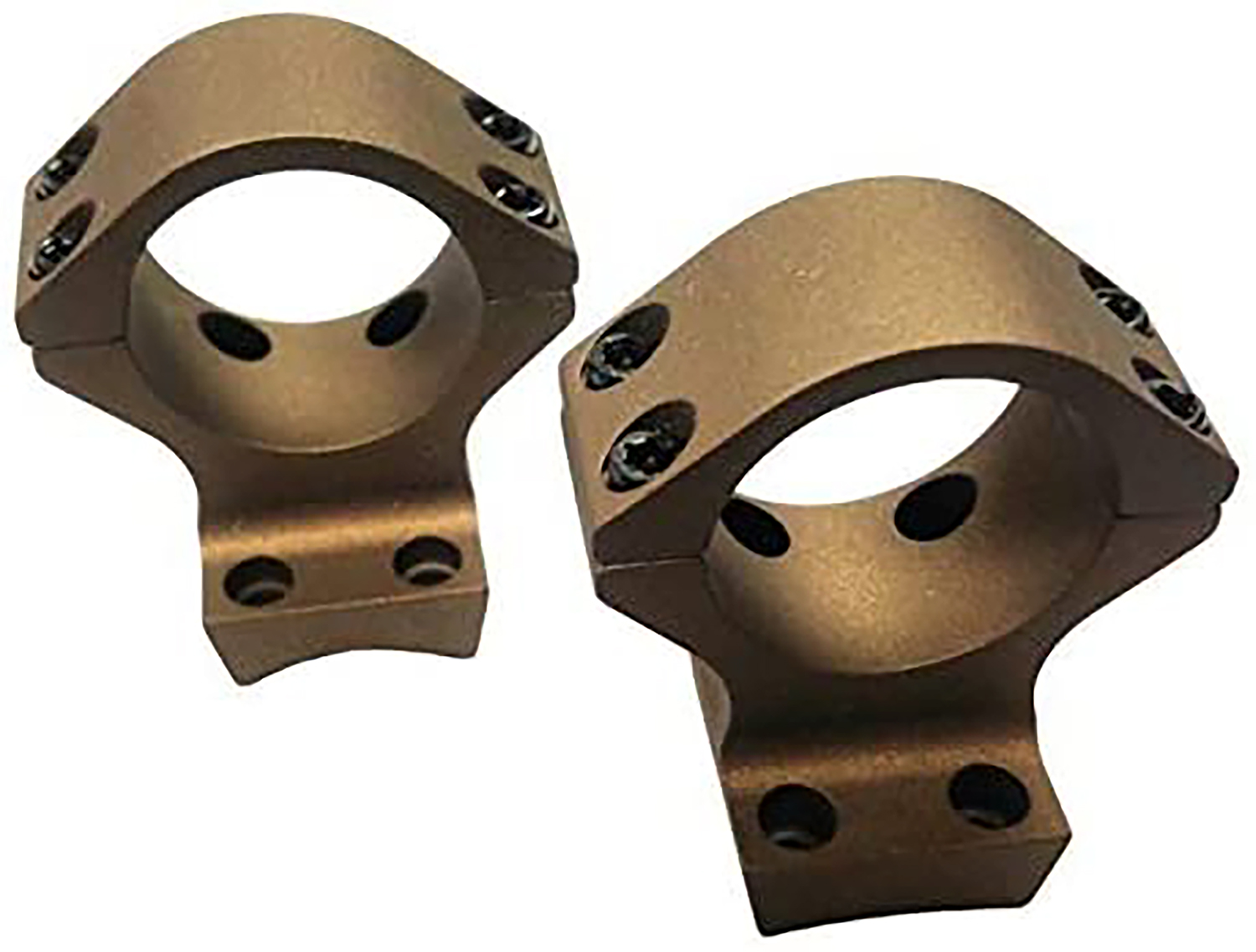 Talley HC840735 Scope Mount/Ring Combo Burnt Bronze Aluminum 34mm Tube X-Bolt Medium Rings 0 MOA