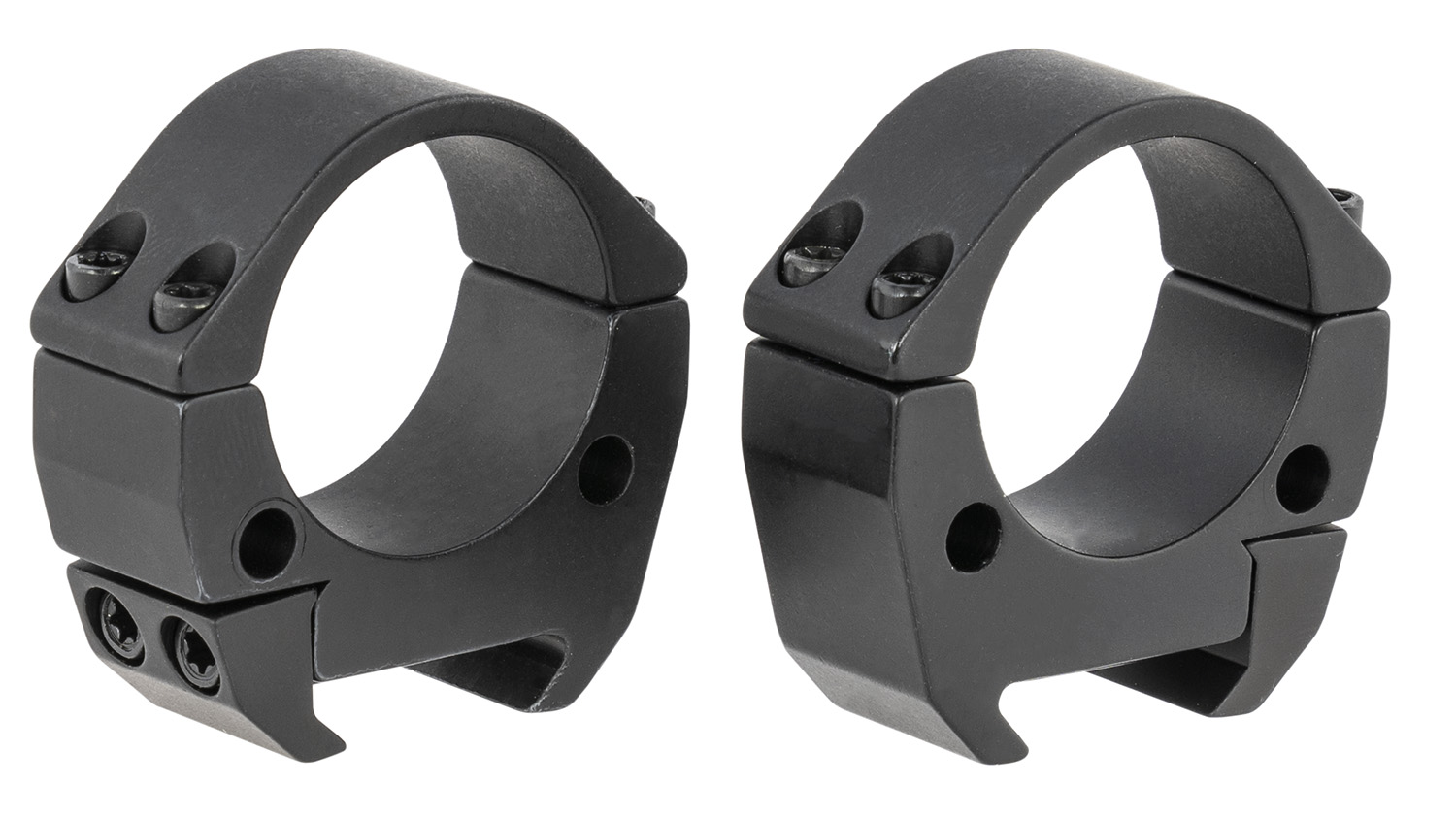 Talley TMS30L Modern Sporting  Black Anodized Aluminum 30mm Tube Low Picatinny Rail 0 MOA