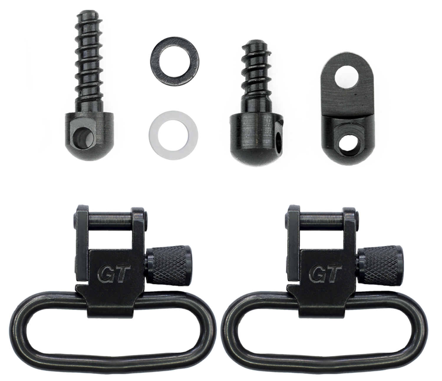 GrovTec US Inc GTSW313 Swivel Set Rifle 1.25″ Black Phosphate Ruger 10/22