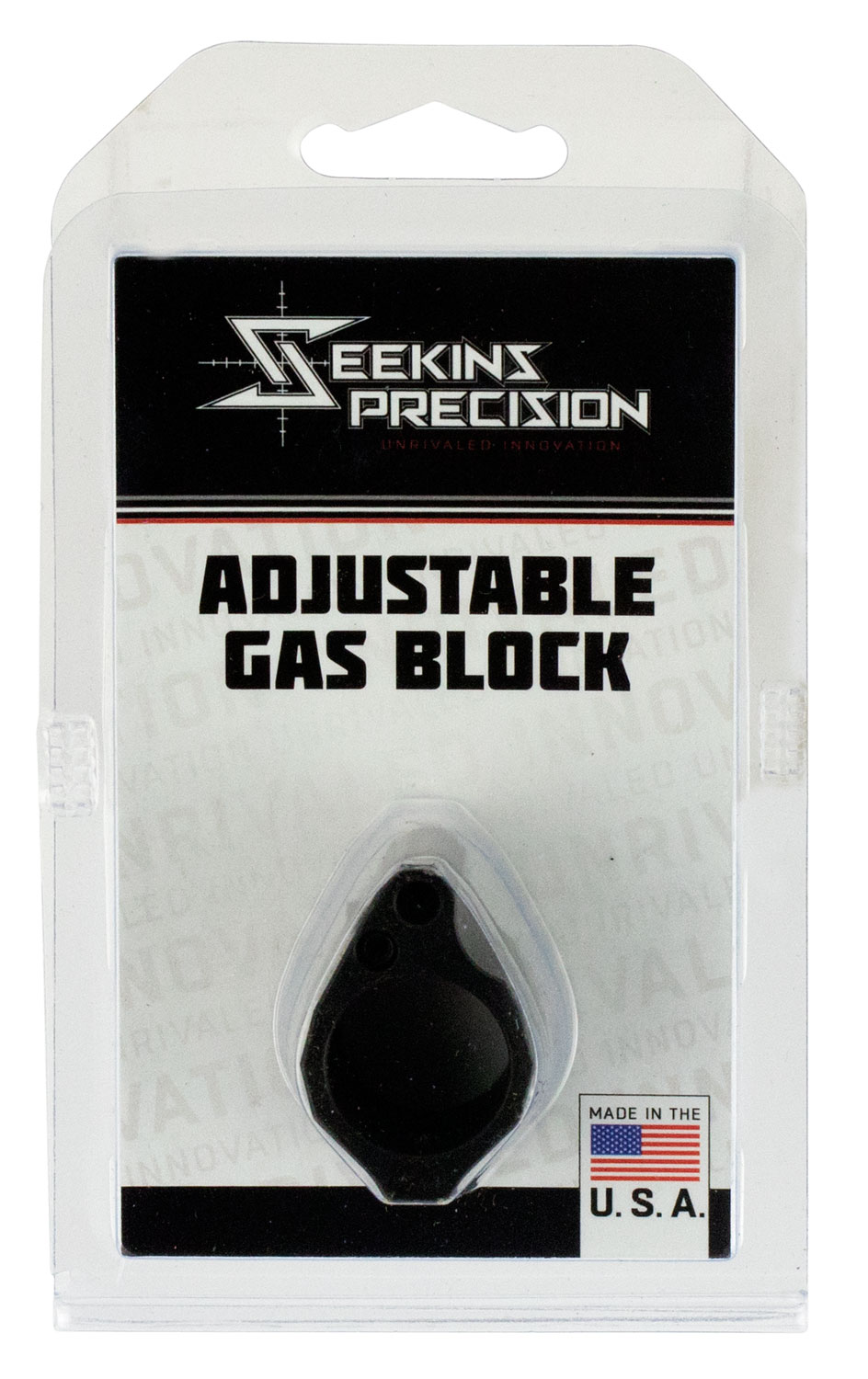 Seekins Precision 0011510031 Low Profile Adjustable Gas Block 1.37″ x .94″ Black Melonite