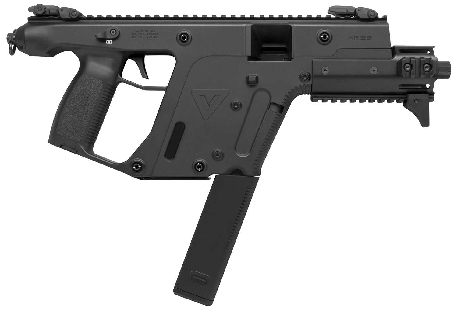 Kriss USA KV45PBL30 Vector Enhanced SDP Gen2 45 ACP 30+1 6.50″ Black Nitride Threaded Barrel, Black Picatinny Rail, MK5M Modular Rail, Glock Magazine Compatible