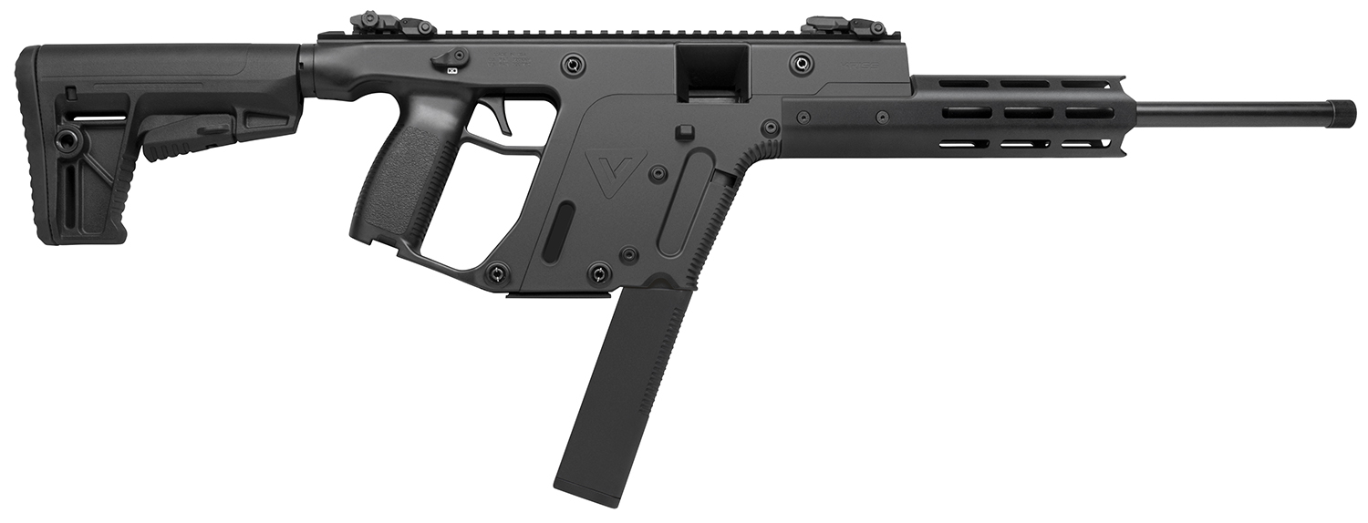 Kriss USA KV22CBL03 Vector CRB Gen2 Full Size 22 LR 30+1 16″ Black Nitride Threaded Barrel, Black Picatinny Rail Aluminum Receiver, M-LOK Handguard, Black 6 Position Synthetic Stock, Black Polymer Gri