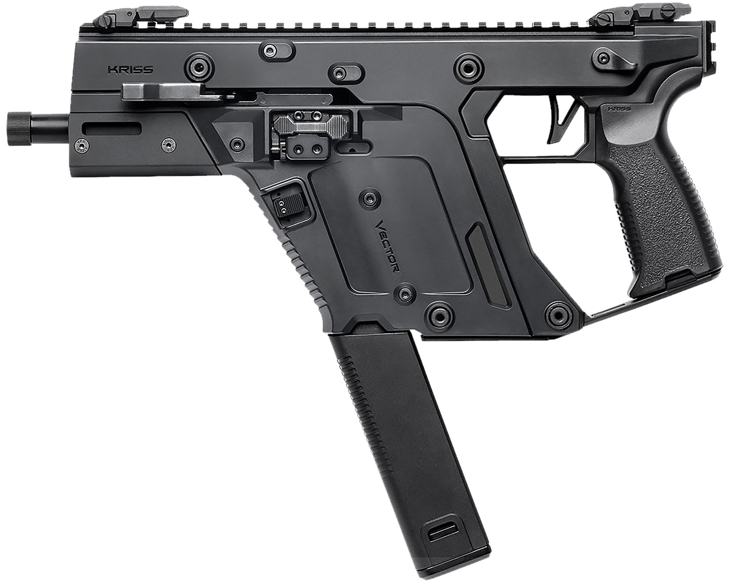 Kriss USA KV903PBL00 Vector SDP Gen3 9mm Luger 40+1 5.50″ Black Nitride Threaded Barrel, M-LOK Handguard, Black Picatinny Rail Receiver & Rear, Black Polymer Grip, Ambidextrous, Glock Mag Compatible