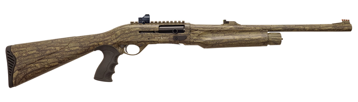 Silver Eagle Arms A21218BLC-PKG Alpha 2 12 Gauge Semi-Auto 3″ 4+1 18.50″ Steel Barrel Fixed Camo Synthetic Stock, Konus Scope