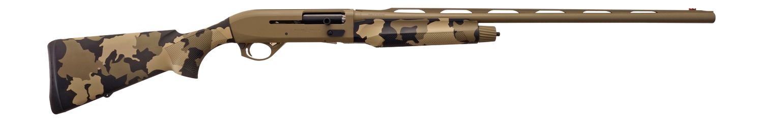 T R Imports A22026OS1 Alpha 2 20 Gauge 3″ 4+1 26″ Flat Dark Earth Cerakote Vent Rib Barrel & Receiver, Fixed Old School Camo Synthetic Stock