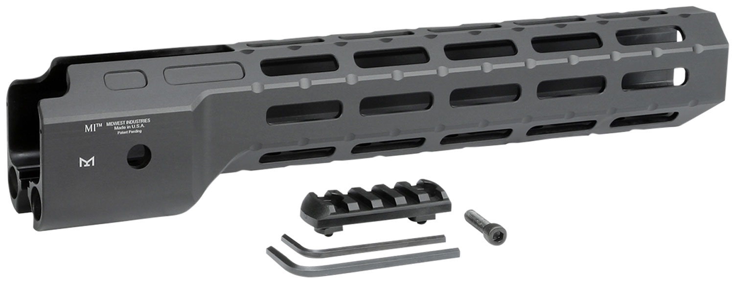Midwest Industries MICRPC9 Combat  Ruger PC9 M-Lok Handguard Black Hardcoat Anodized 6061-T6 Aluminum 12″