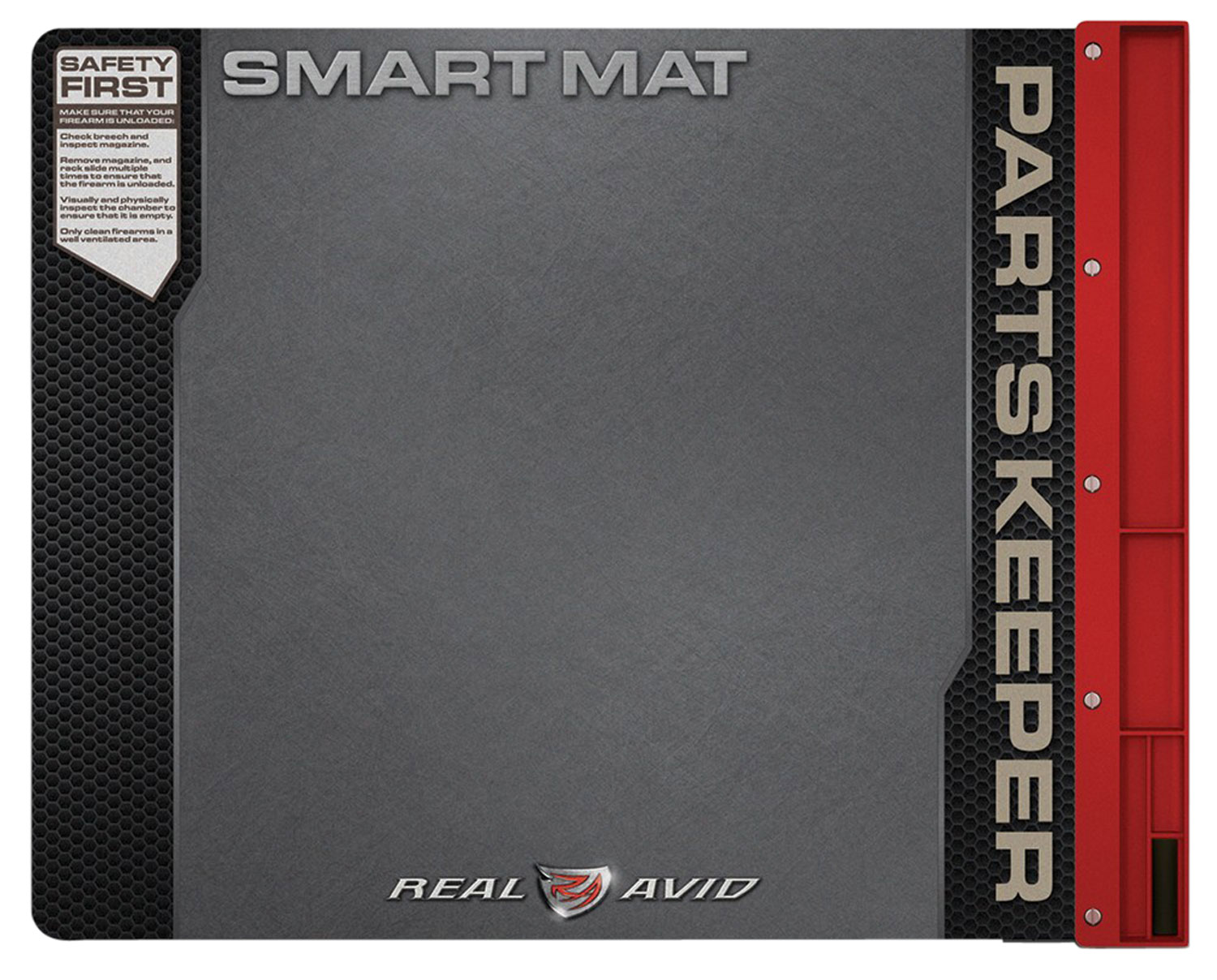 Real Avid AVUHGSM Handgun Smart Mat Black/Red 19″ x 16″