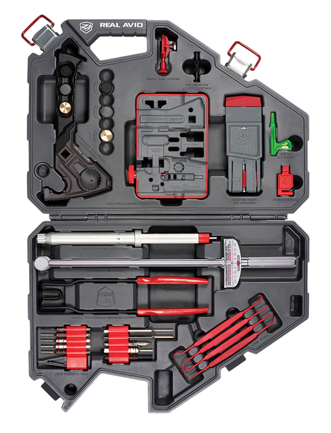 Real Avid AVAR15AMK Armorer’s Master Kit AR15 Gray/Red Multiple