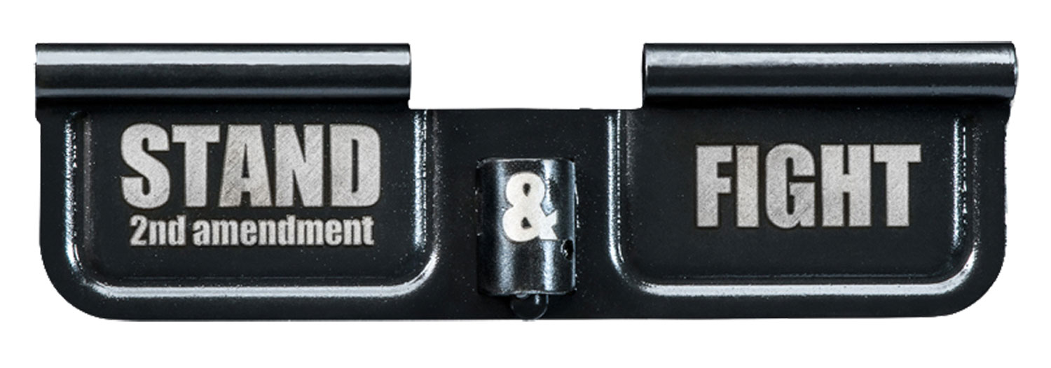 Phase 5 Weapon Systems EPCSTAND Ejection Port Door  AR-15 Black Parkerized Steel 3.10″ Engraved “Stand & Fight”