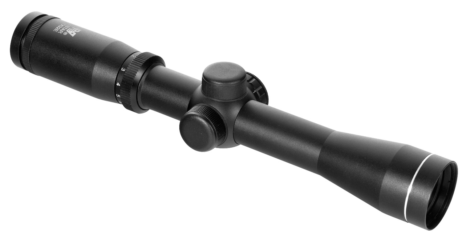 NcStar SEPB2732B Pistolero 2-7x 32mm Illuminated Red Plex Reticle 1″ Tube Black Anodized Aluminum