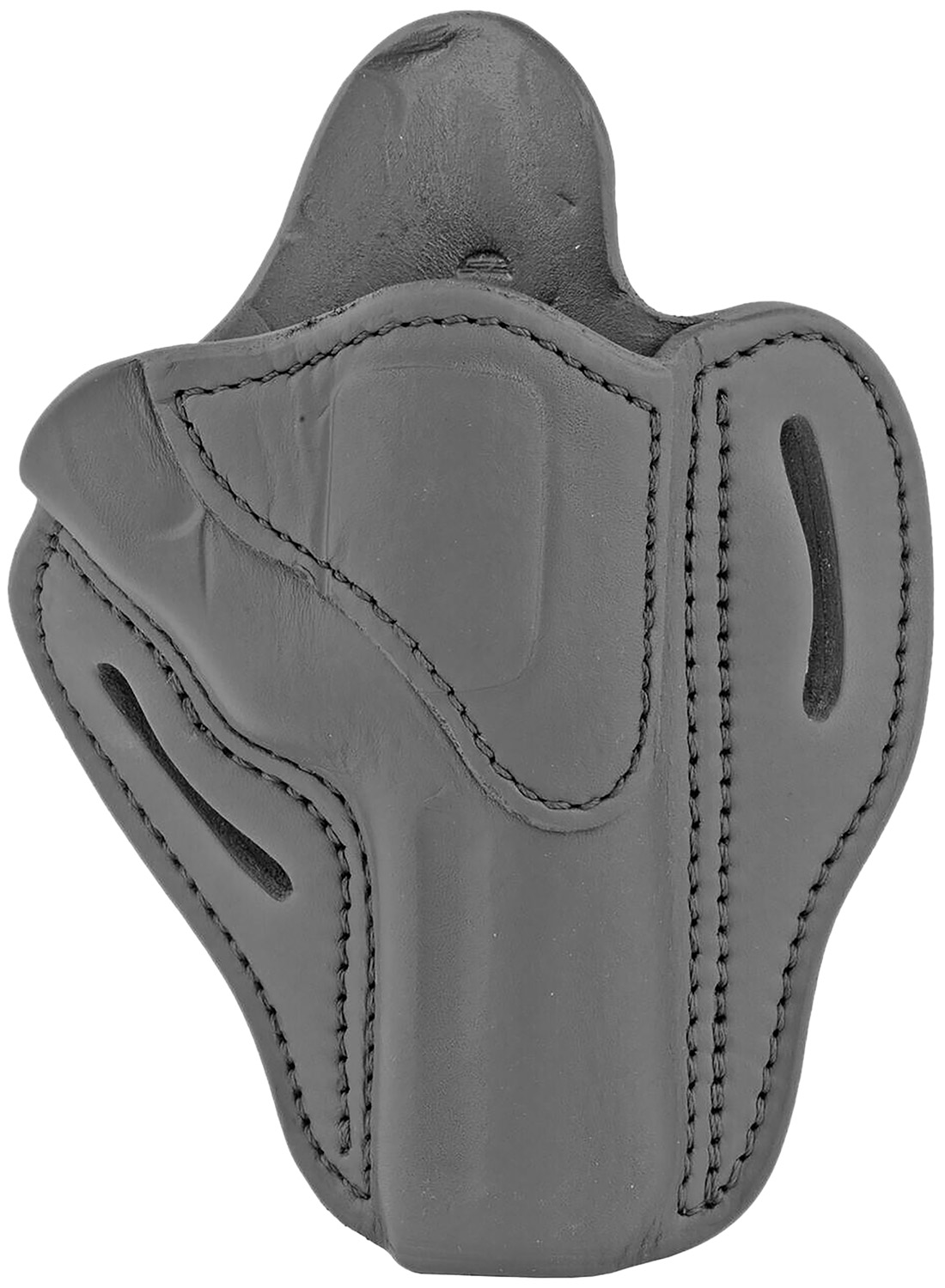 1791 Gunleather RVH2SBLR RVH2 OWB Size 02 Stealth Black Leather Belt Slide Fits Ruger GP100/S&W K Frame Right Hand