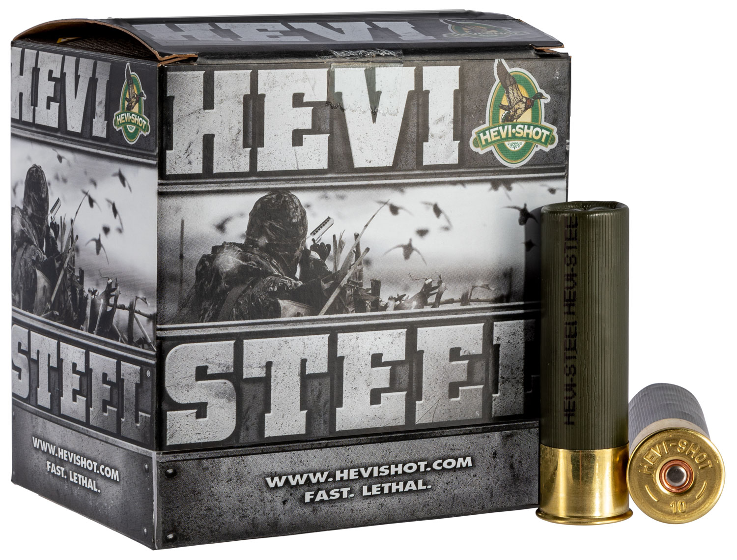 HEVI-Shot HS65004 HEVI-Steel  12Gauge 3.50″ 1 3/8oz 4Shot 25 Per Box/10 Case