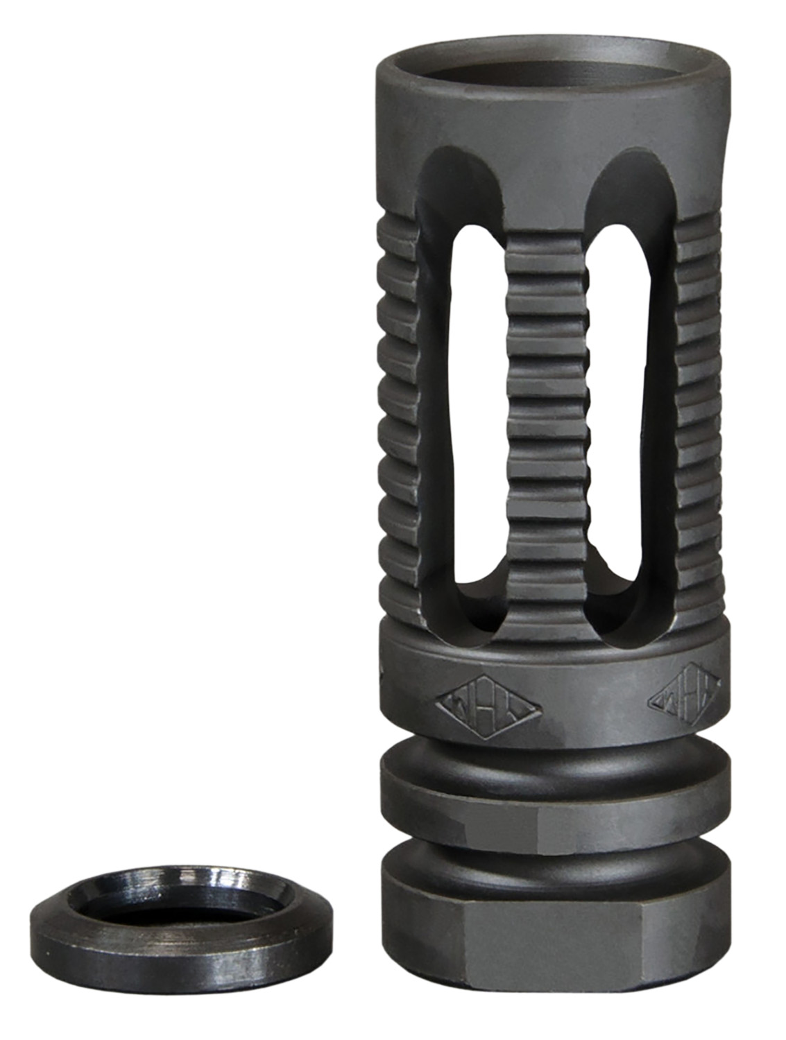 Yankee Hill 285C1 Phantom Flash Hider Black Steel with 1/2″-28 tpi Threads & 2.13″ OAL for 5.56x45mm NATO AR-Platform