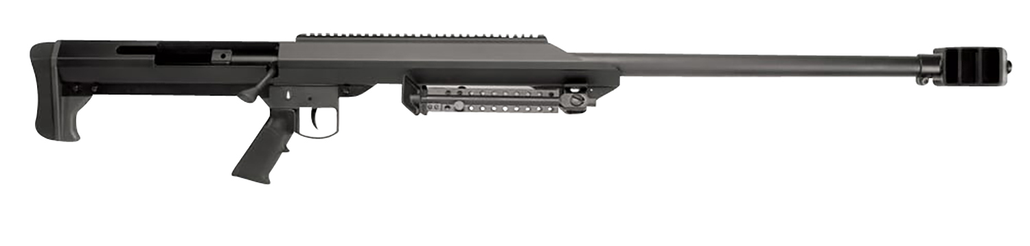 Barrett 13303 M99  416 Barrett 1rd 32″ Heavy Barrel, Black Cerakote Aluminum Receiver, Fixed Synthetic Stock w/Sorbothane Recoil Pad, Match Trigger, Manual Safety, Optics Ready