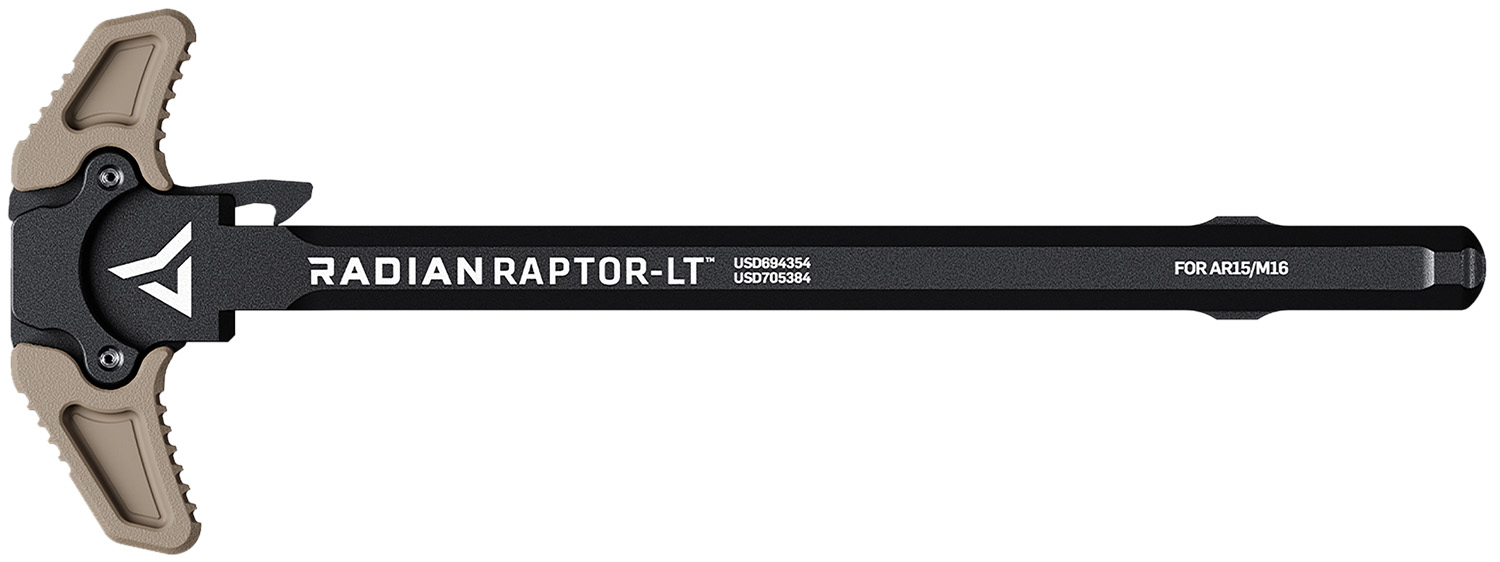 Radian Weapons R0149 Raptor LT Lightweight Ambi Charging Handle, FDE, Fits Mil-Spec AR-15/M16 Platform