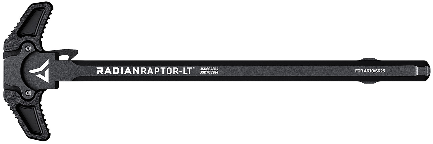 Radian Weapons R0151 Raptor LT Lightweight Ambi Charging Handle, Black, Fits AR-10/SR-25 Platform