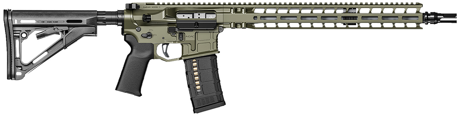 RADIAN WEAPONS R0541 Model 1 223 Wylde 16″ Rifle 30+1 Radian OD Green Cerakote Black Magpul Collapsible Magpul