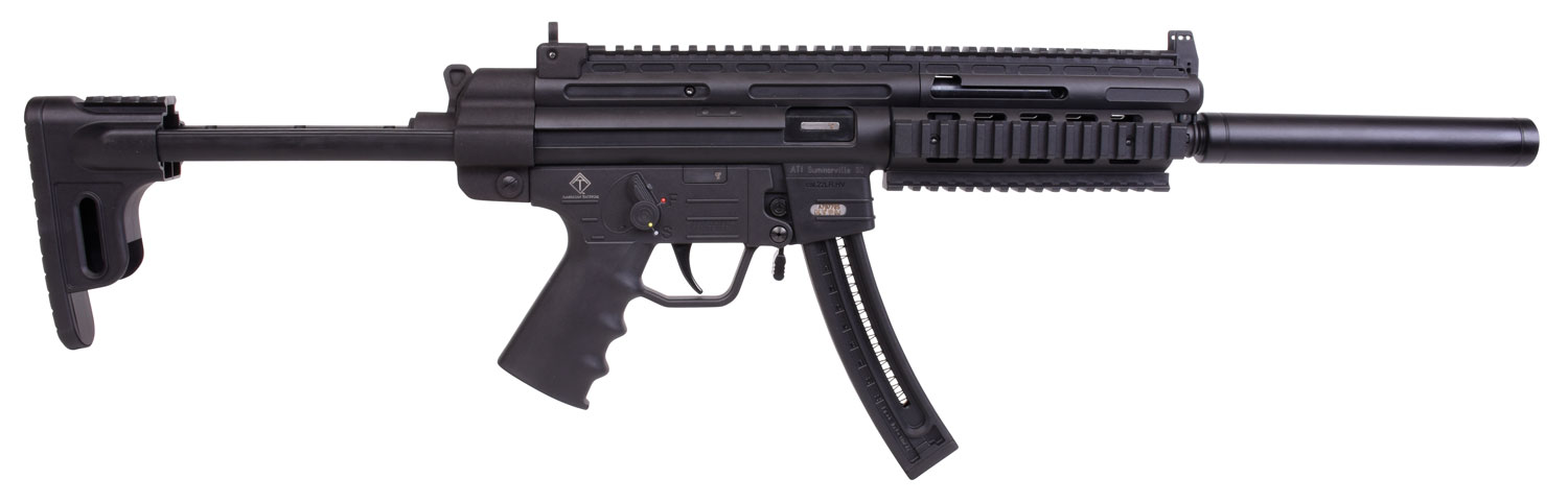 GSG GERGGSG1622 GSG-16 Carbine Full Size 22 LR 22+1 16.25″ Black Black Polymer Receiver w/Picatinny Rail, M-LOK/Picatinny Handguard, Black Collapsible Synthetic Stock  w/Storage Compartment, Black Pol