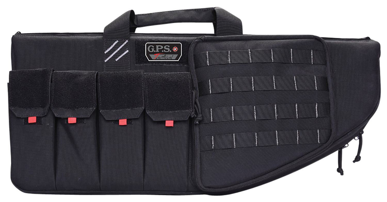 GPS Bags T30ARB Tactical AR Case 30″ Black 1000D Nylon with Mag & Storage Pockets, Lockable Zippers, External Handgun Pocket & DuPont Teflon Coating