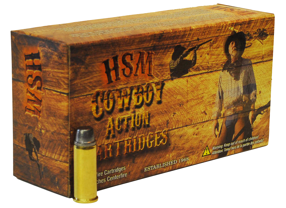 HSM 45C1N Cowboy Action 45 Colt 250 gr Round Nose Flat Point 50 Per Box/ 10 Case