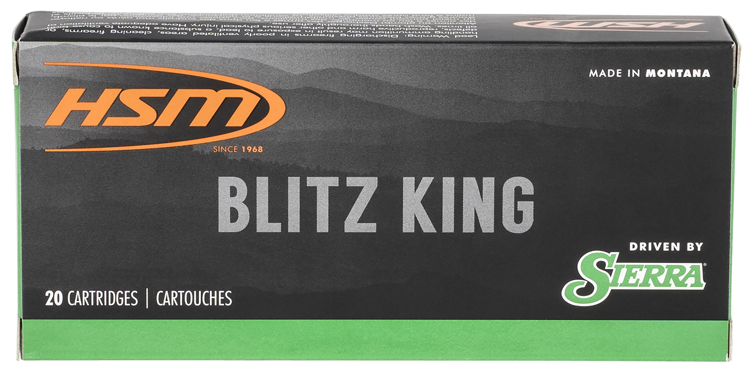 HSM 2225020N Varmint 22-250 Rem 55 gr Sierra BlitzKing 20 Per Box/ 25 Case