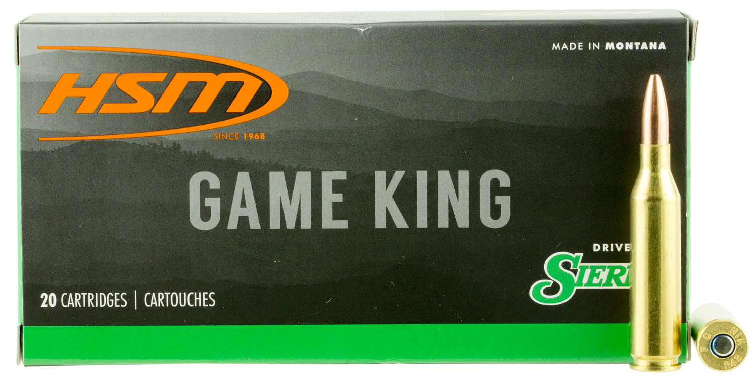 HSM 2439N Game King 243 Win 85 gr Sierra GameKing Spitzer Boat Tail 20 Per Box/ 25 Case