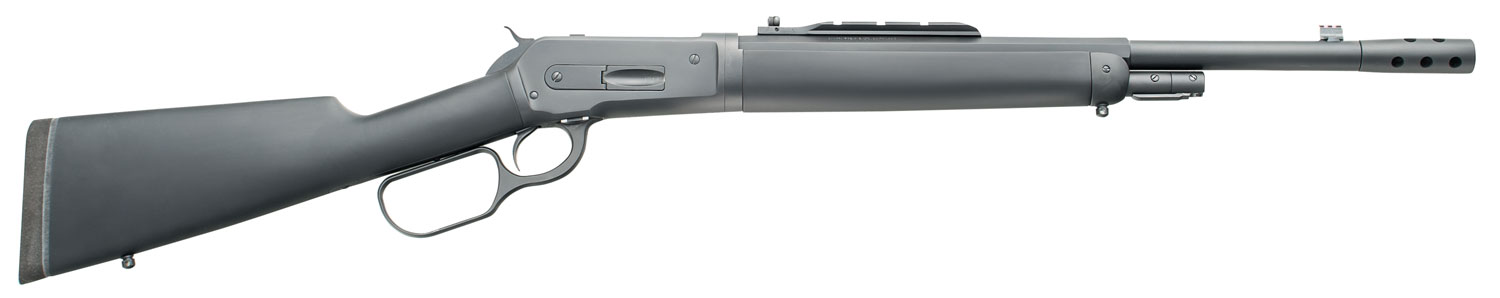 Taylors & Company 220091 1886 Ridge Runner Take Down 45-70 Gov Caliber with 4+1 Capacity, 18.50″ Barrel, Blued Metal Finish & SoftTouch Black Synthetic Stock Right Hand (Full Size)