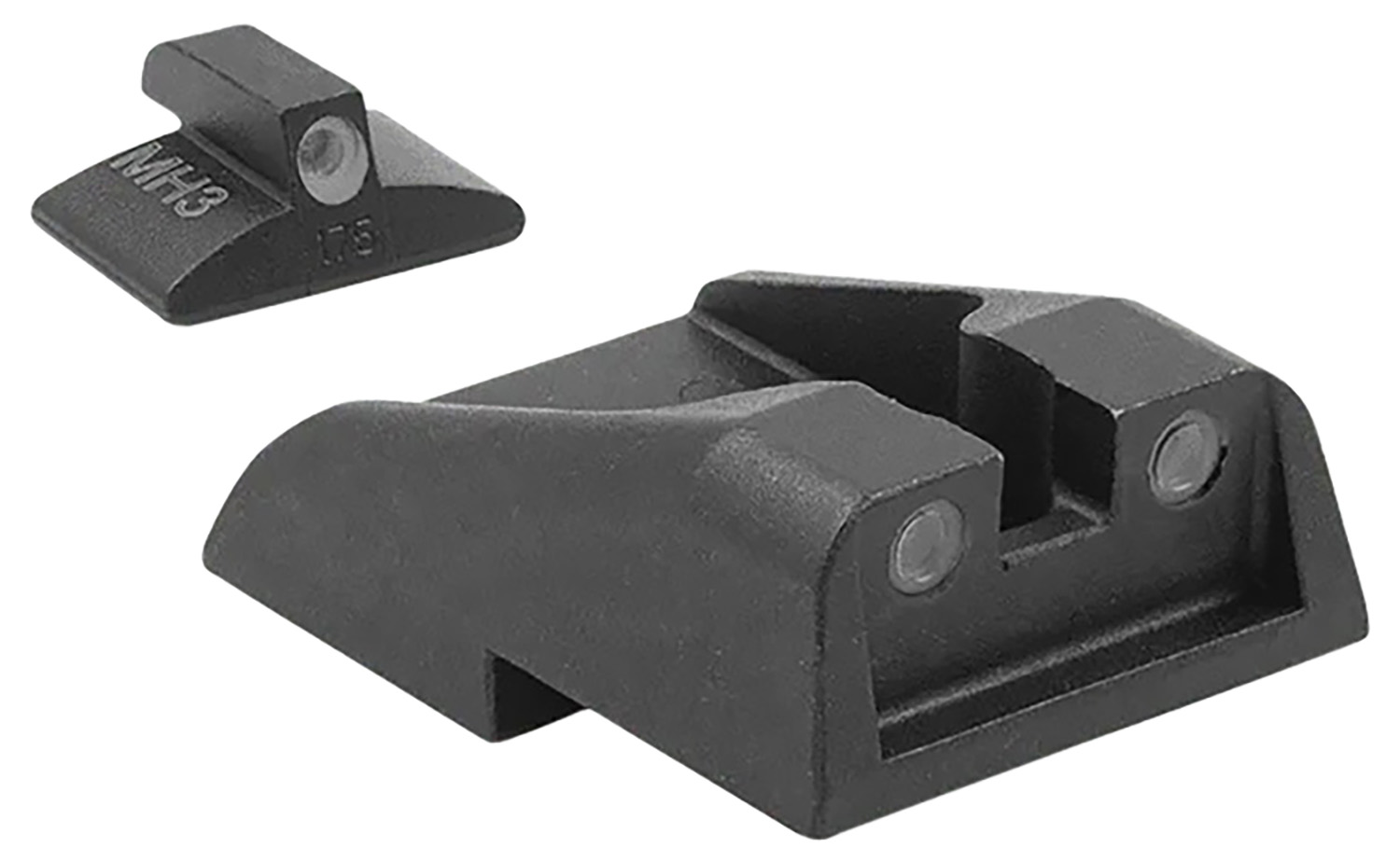 Meprolight USA 195933101 Tru-Dot  Green Tritium White Outline Front Sight-Green Tritium White Outline Rear Sight IWI Jericho 941/Baby Eagle
