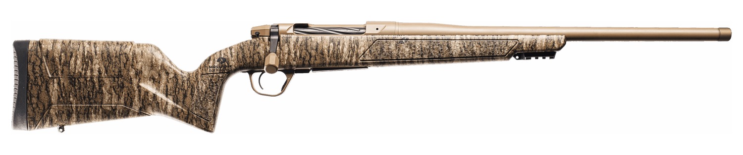 Christensen Arms 801-15012-01 Evoke Mossy Oak 243 Win 4+1 20″ Flat Dark Earth Cerakote Threaded Barrel, Flat Dark Earth Cerakote Drilled & Tapped Receiver, Picatinny Rail Forend, Mossy Oak Bottomland