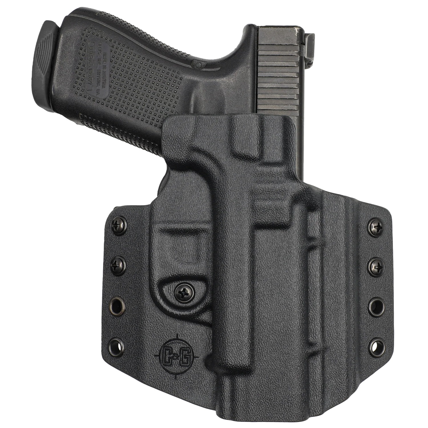 C&G Holsters 1850100 Covert  OWB Black Kydex Belt Loop Fits 1911 Government 5″