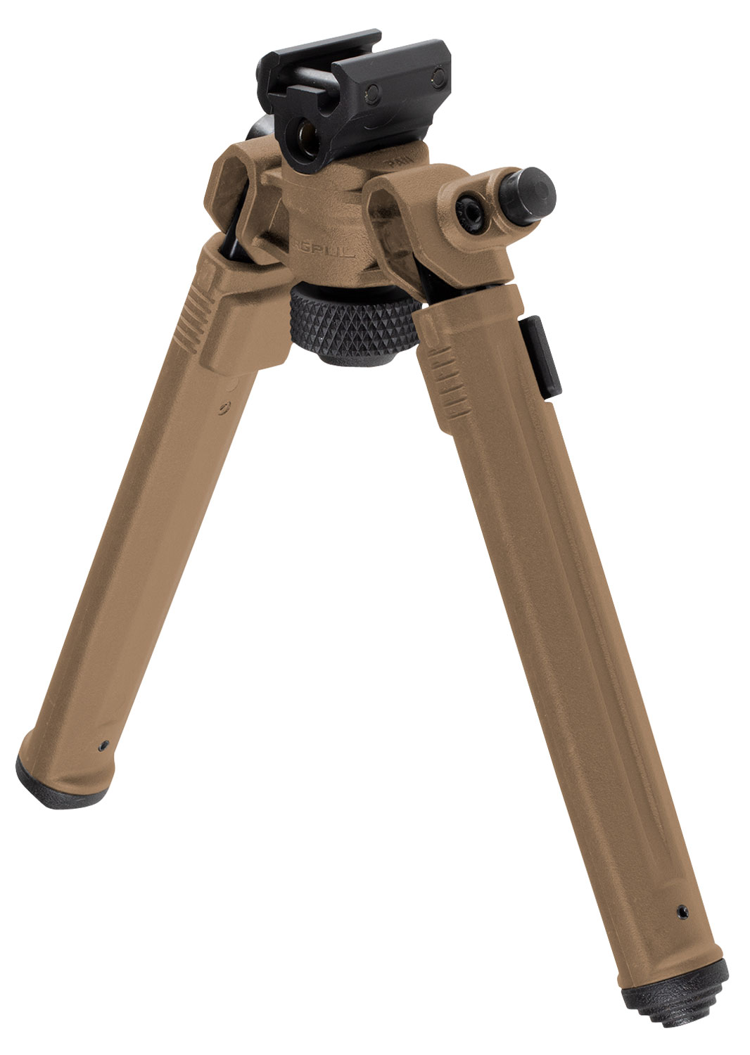 Magpul MAG941-FDE Bipod  1913 Picatinny Rail Attachment, Flat Dark Earth Mil-Spec Anodized Aluminum, 6.80-10.30″ Vertical Adjustment, Rubber Feet for AR-Platform