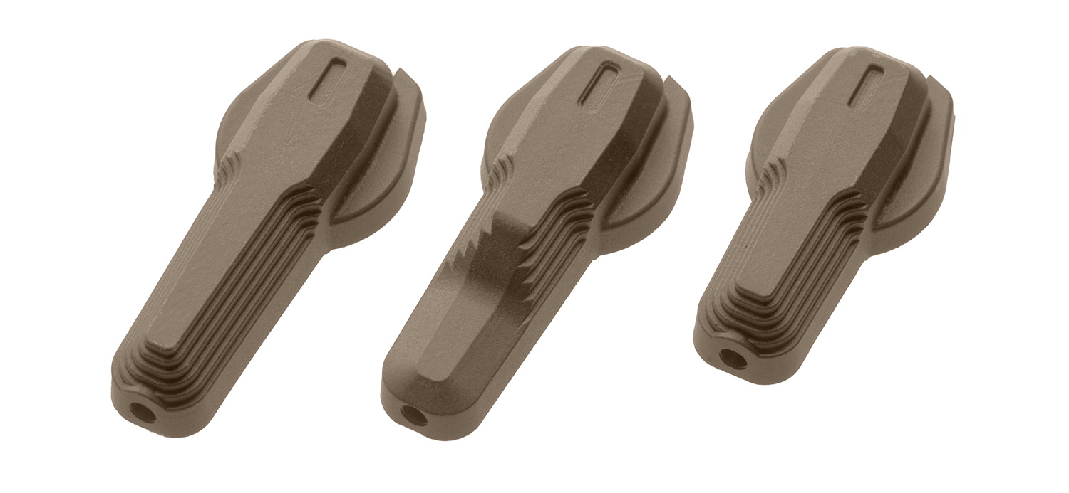 Magpul MAG1254-FDE ESK Safety Selector FDE Polymer/Steel, Ambi 60/90 Degree Options, Fits AR-Platform