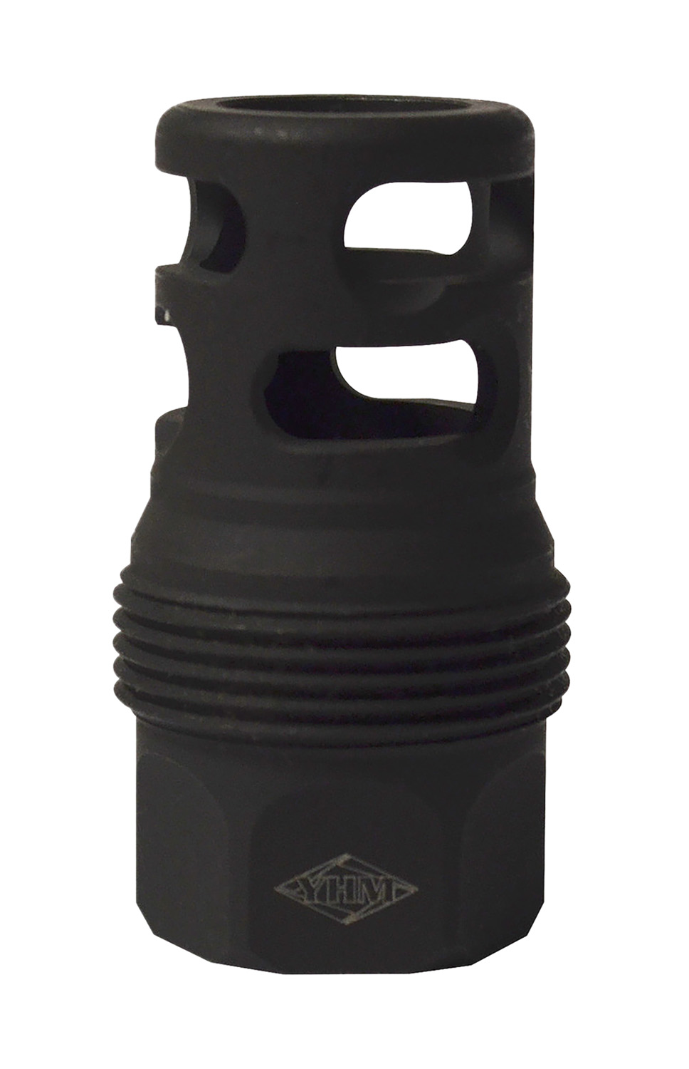 Yankee Hill 4445MB24 sRx Q.D. Muzzle Brake Short Black Phosphate Steel with 5/8″-24 tpi for sRx Adapters