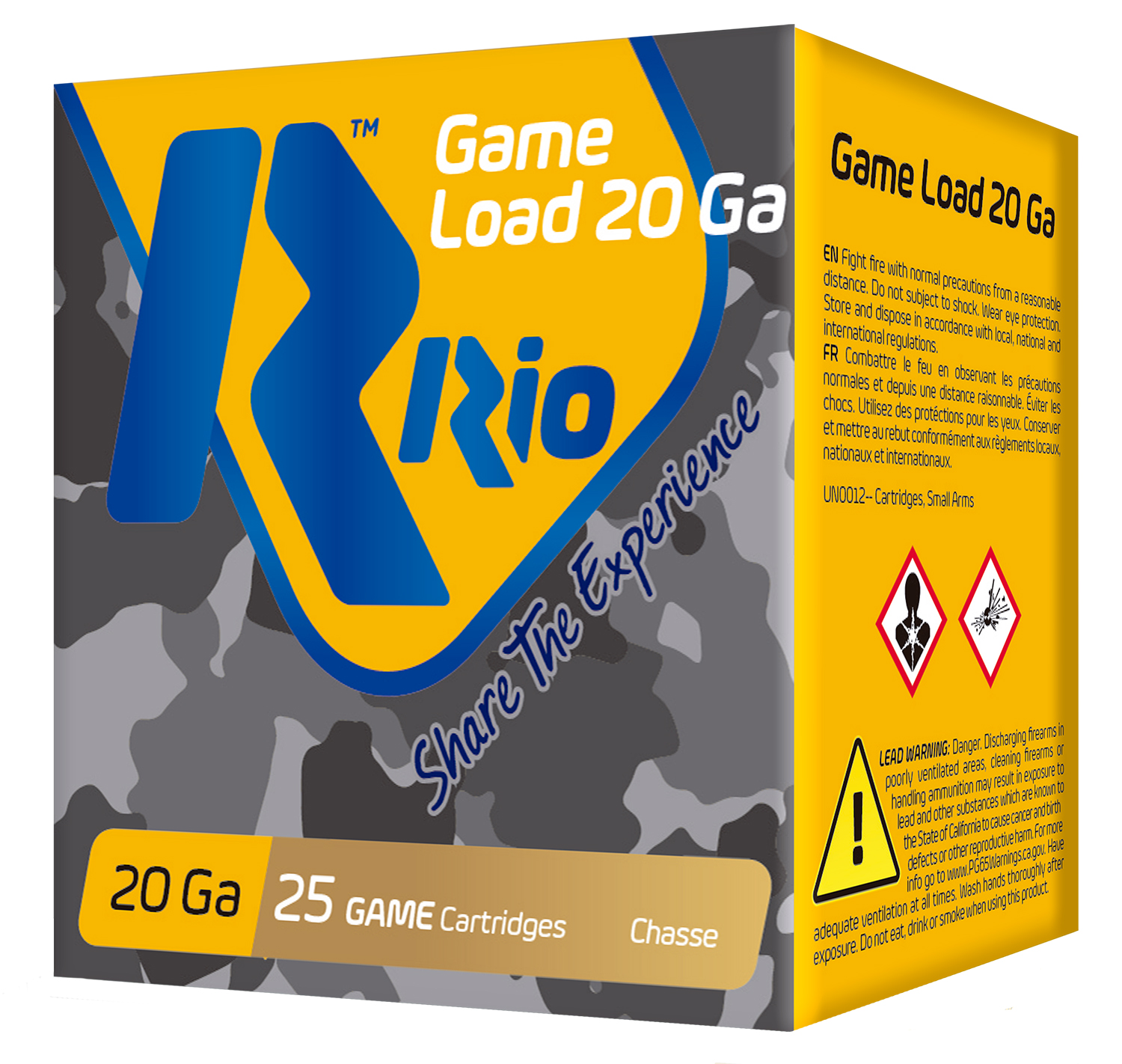 Rio Ammunition RC2075 Game Load 20Gauge 2.75″ 1oz 7.5Shot 25 Per Box/10 Case