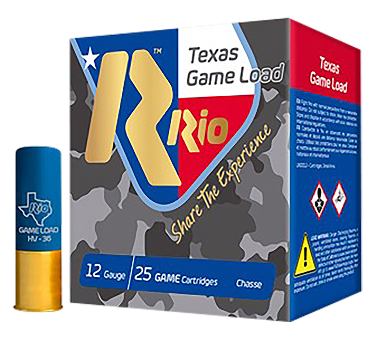 Rio Ammunition TGHV368TX Texas Game Load High Velocity 12 Gauge 2.75″ 1 1/4 oz 8 Shot 25 Per Box/ 10 Case