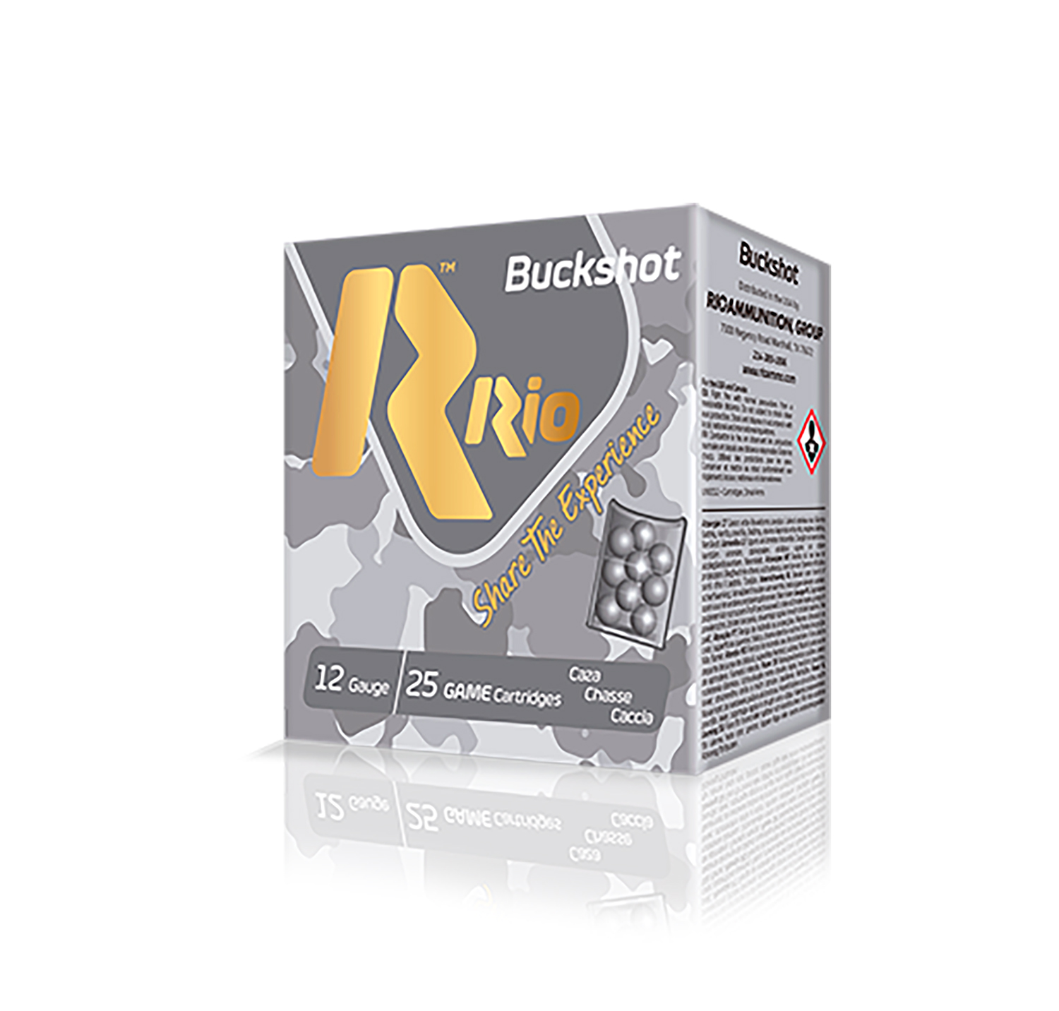 Rio Ammunition RHD9PB Royal Buck 12Gauge 2.75″ 9Pellets 1Buck Shot 25 Per Box/10 Case