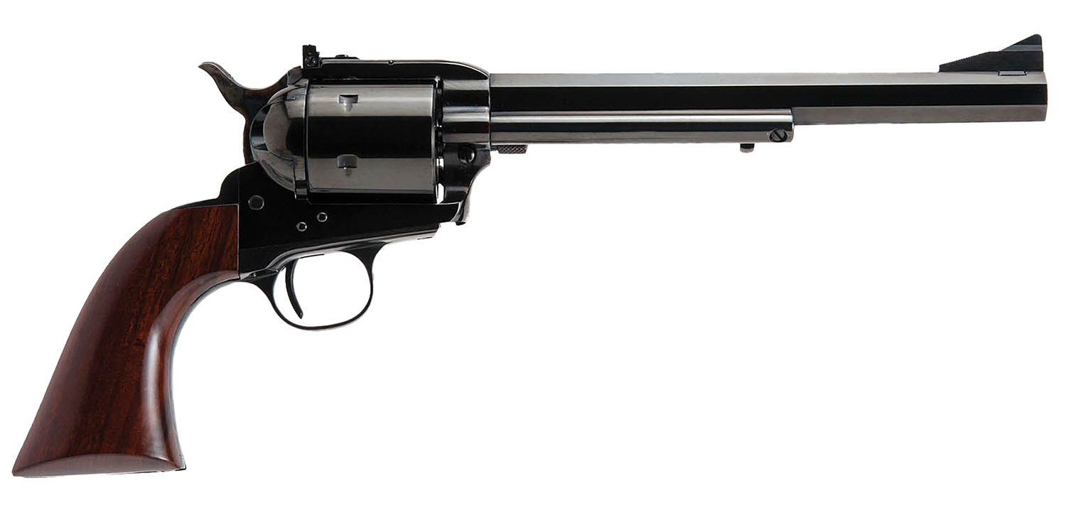 Cimarron CA360 Bad Boy 44 Rem Mag 6 Shot 8″ Blued Octagon/Rifled Steel Barrel, Blued Cylinder, Blued Steel Frame, Walnut Army Grip, Exposed Hammer