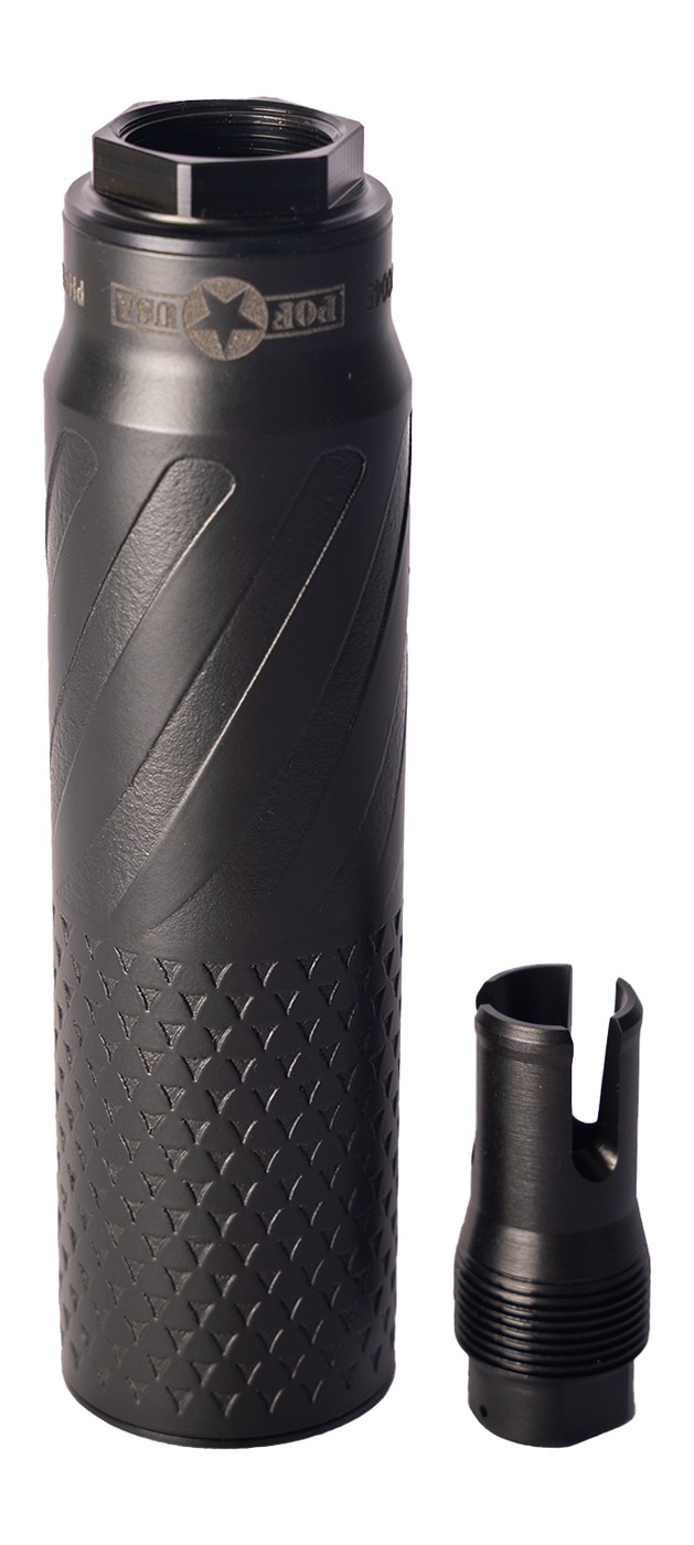 Patriot Ordnance Factory 02445 Patriot Suppression Technology PST-7 7.62mm Black Titanium 1.375″x24