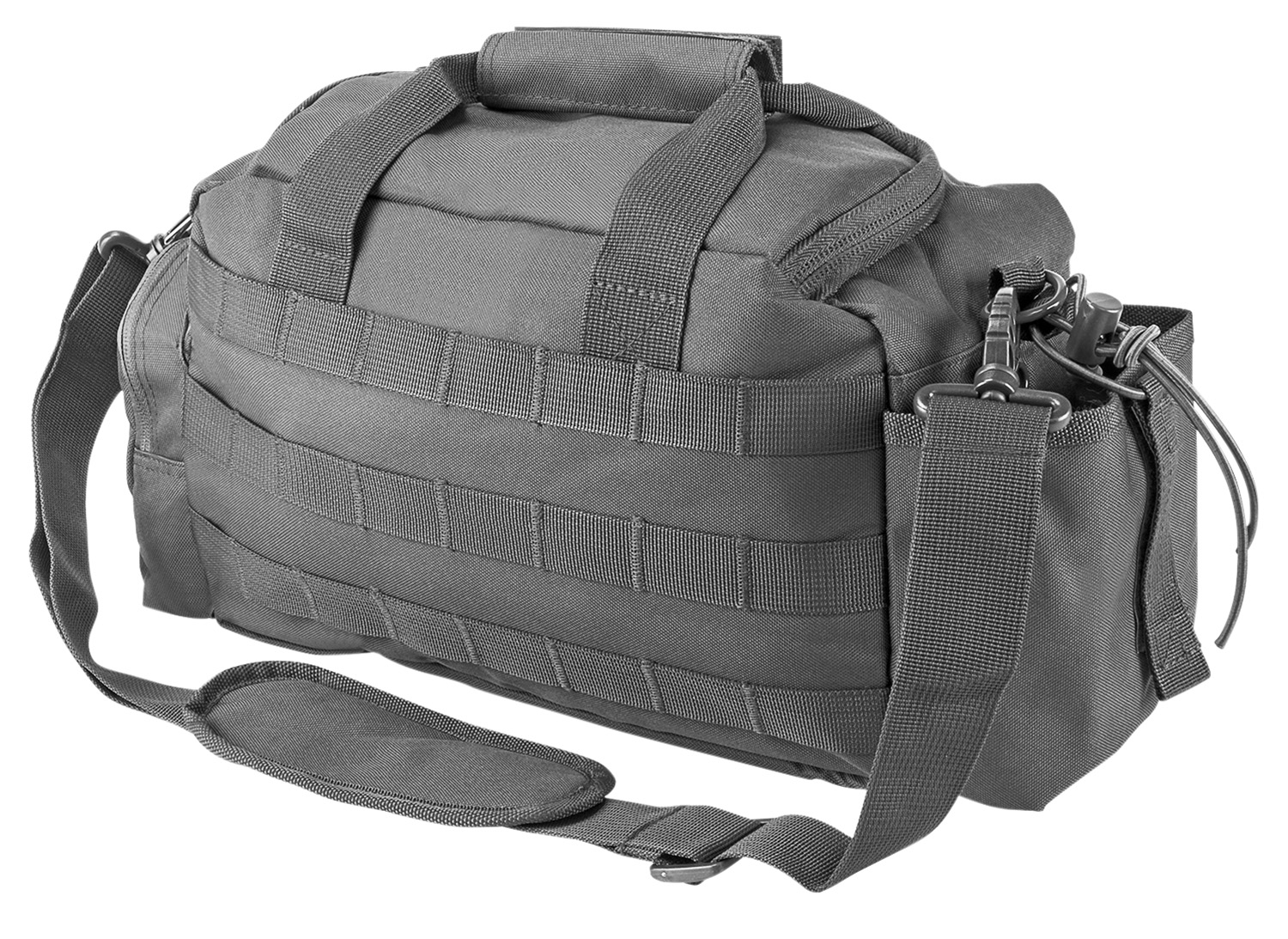 NcStar CVSRB2985U VISM Small Range Bag Side Pockets, PALs Webbing, Carry Handles/Adjustable Shoulder Strap, 12″L x 5″W x 7″H Interior Dimensions Urban Gray
