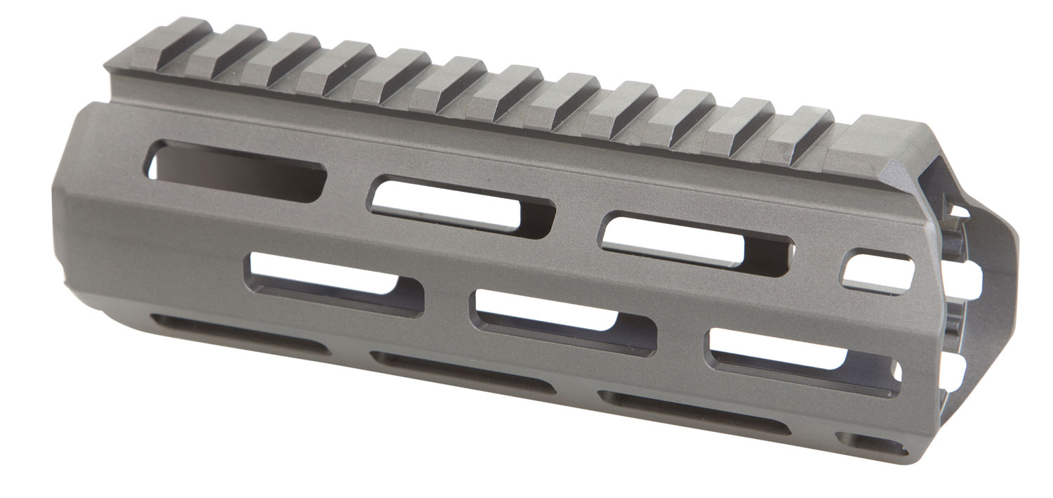Q LLC 6HBMLOKHG Handguard M-LOK Aluminum Gray Q LLC Honey Badger 6″