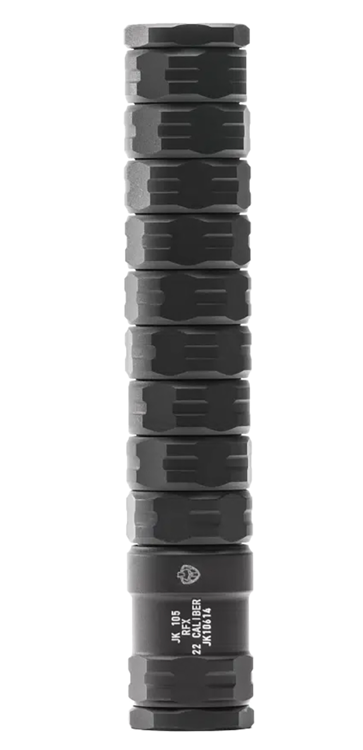 Jk Armament JK105RFX22 RFX  22 Cal 1.05″ Black Aluminum/Stainless Steel 1/2″x28