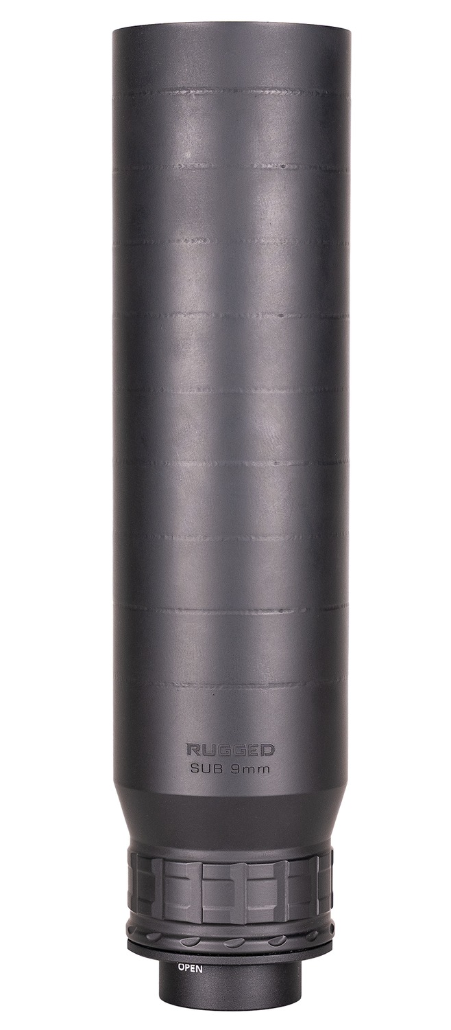 Rugged Suppressors SUB9 SUB9 9mm 1.73″ Black Stainless Steel 1.375″x24