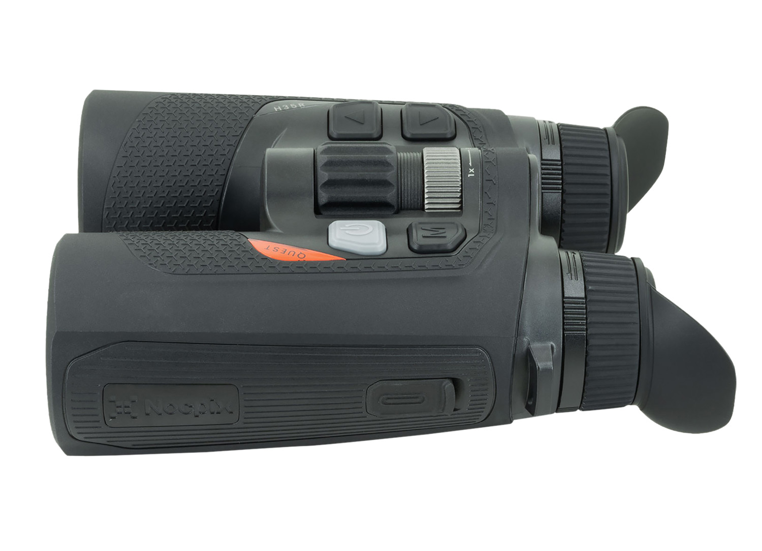 Nocpix QUESTH35R Quest H35R LRF Thermal Rangefinding Binocular Black 3x35mm, 640×480 12 Microns 60Hz Resolution, Zoom Digital 8x