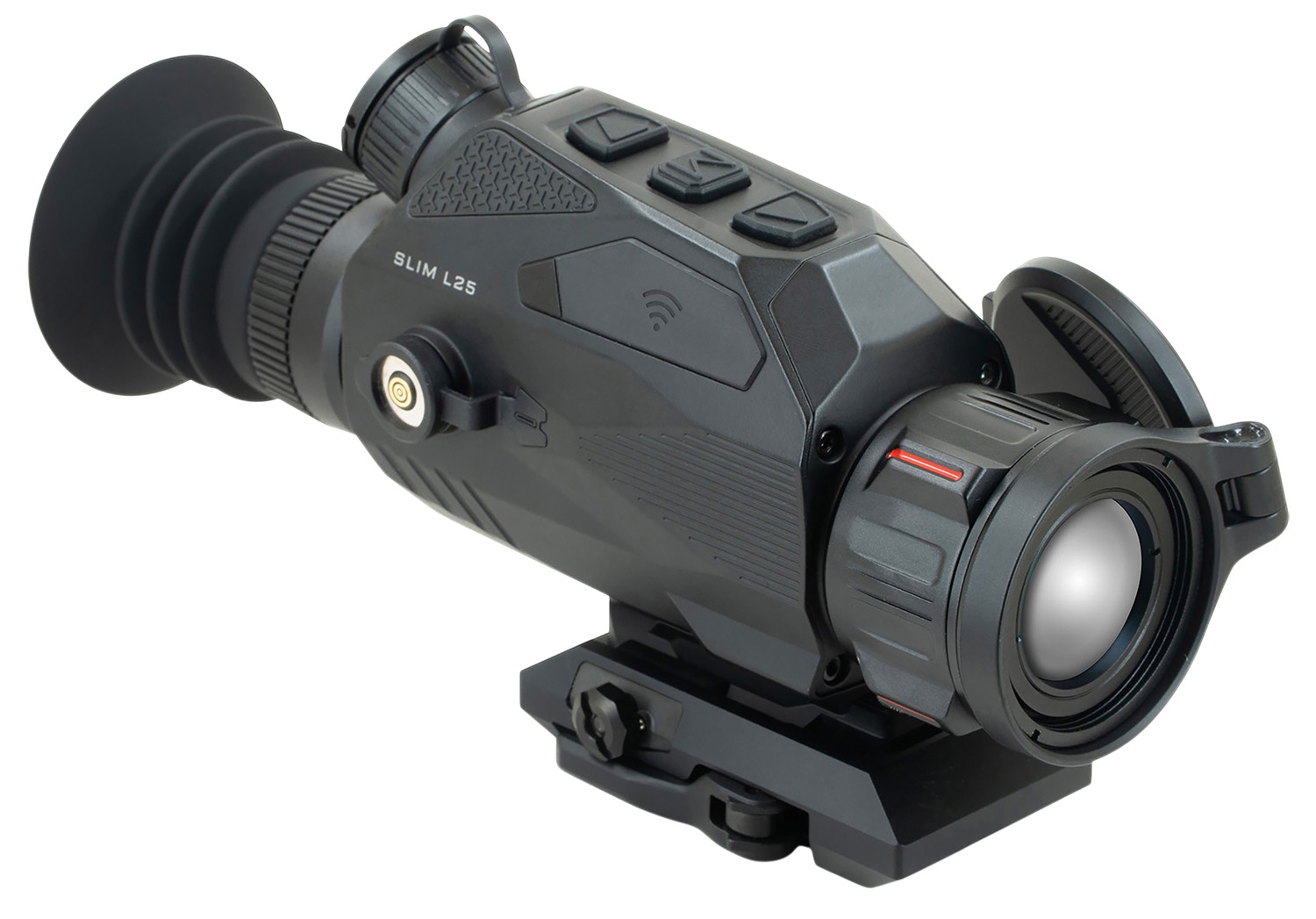 Nocpix SLIML25 Slim L25 Matte Black 25mm Multi- 1 DIY/1 Dynamic/6 Static Reticle 384×288, 12 Microns, 50 Hz Resolution