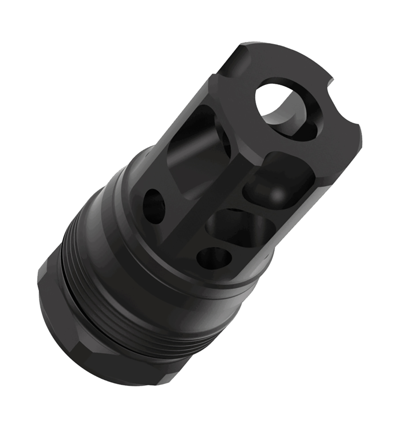 Liberty Precision Machine LPM-2010 Liberty Bell Muzzle Brake Black Stainless Steel 5/8″x24 Threads 1.70″