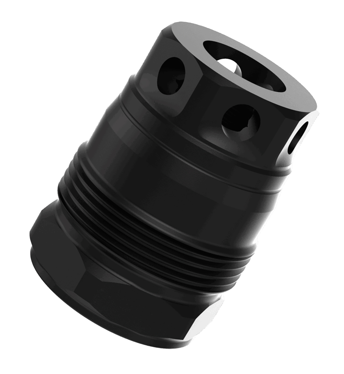 Liberty Precision Machine LPM-2013 Baby Bell Muzzle Brake Black Stainless Steel 5/8″x24 Threads 1.10″