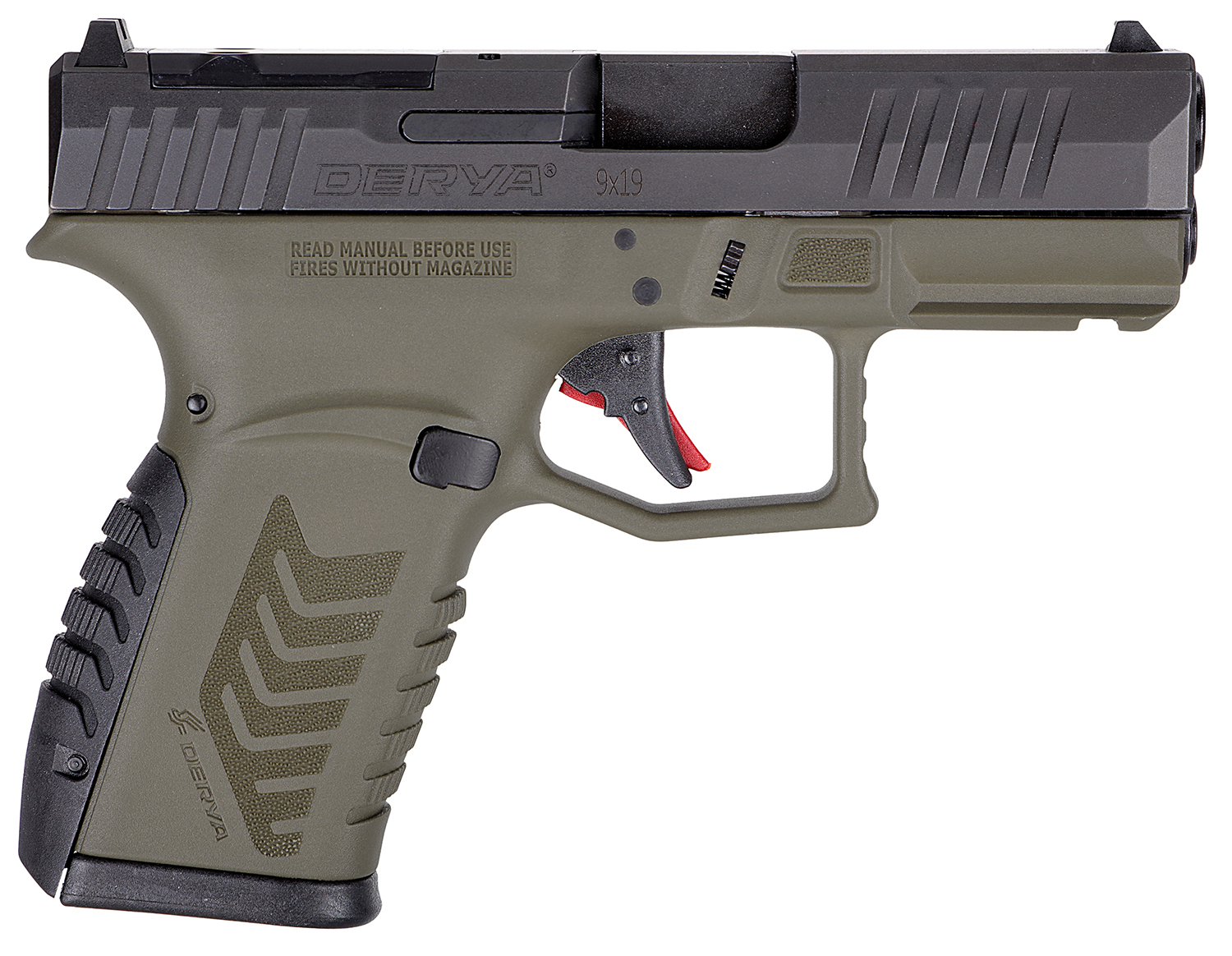 DERYA 10L.DY9Z.TTODG.TR DY9Z 9MM 10R OR ODG/BLK