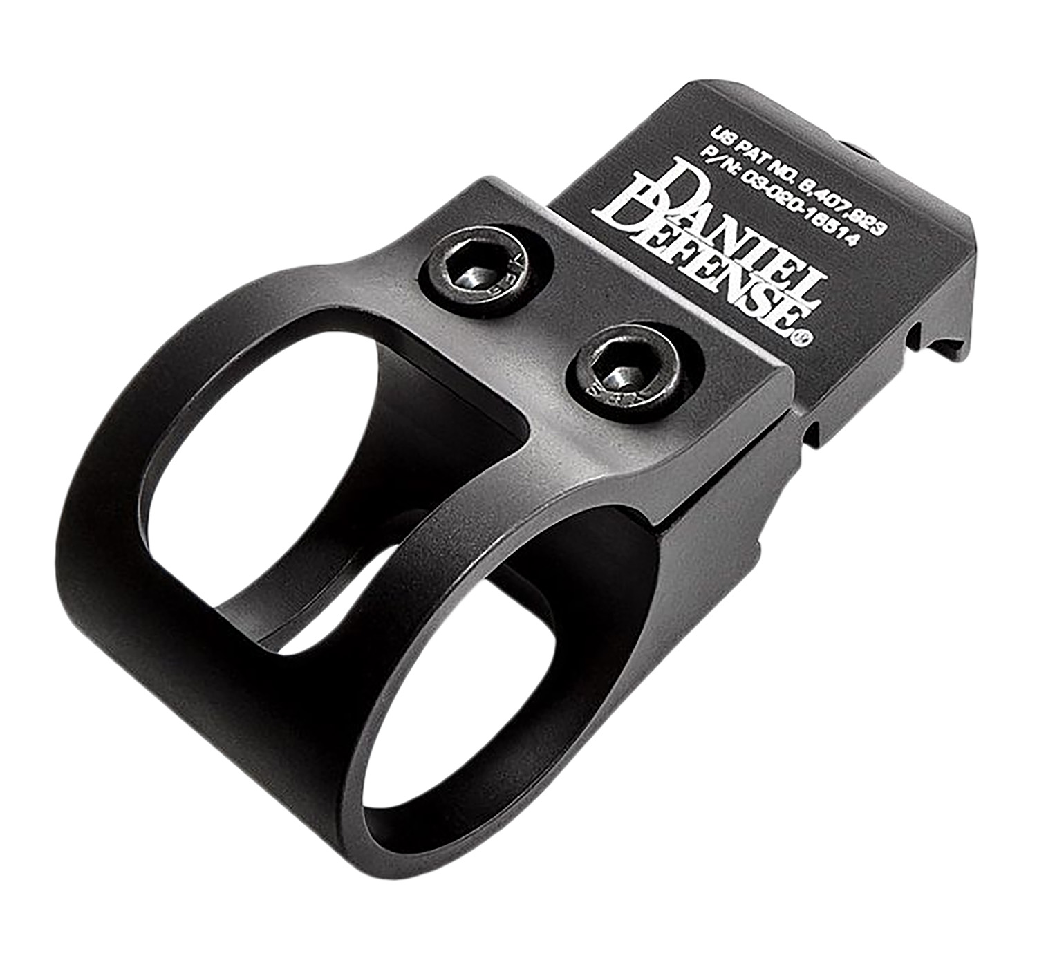 Daniel Defense 0302016514 Offset Flashlight Mount with 1″ Diameter Aluminum Black Hard Coat Anodized
