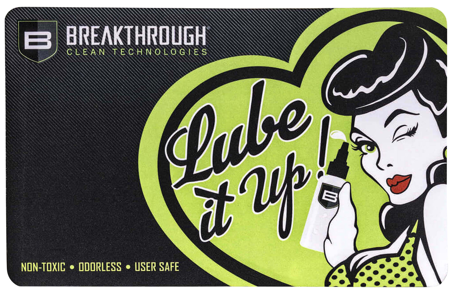Breakthrough Clean BTRGMP Pistol Cleaning Mat Neoprene/Polyester 17″ Long Breakthrough Cleaning Products Illustration
